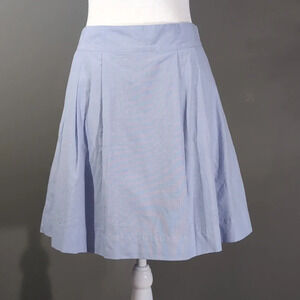 Lands' End Canvas Blue Cotton Mini Skirt